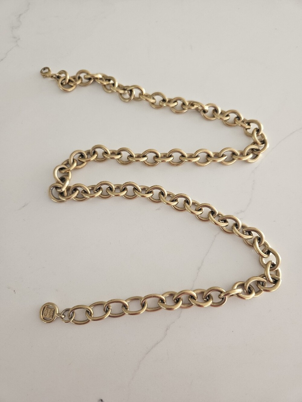 Vintage Givenchy Gold Chain-Link Women's Necklace - Classic Statement